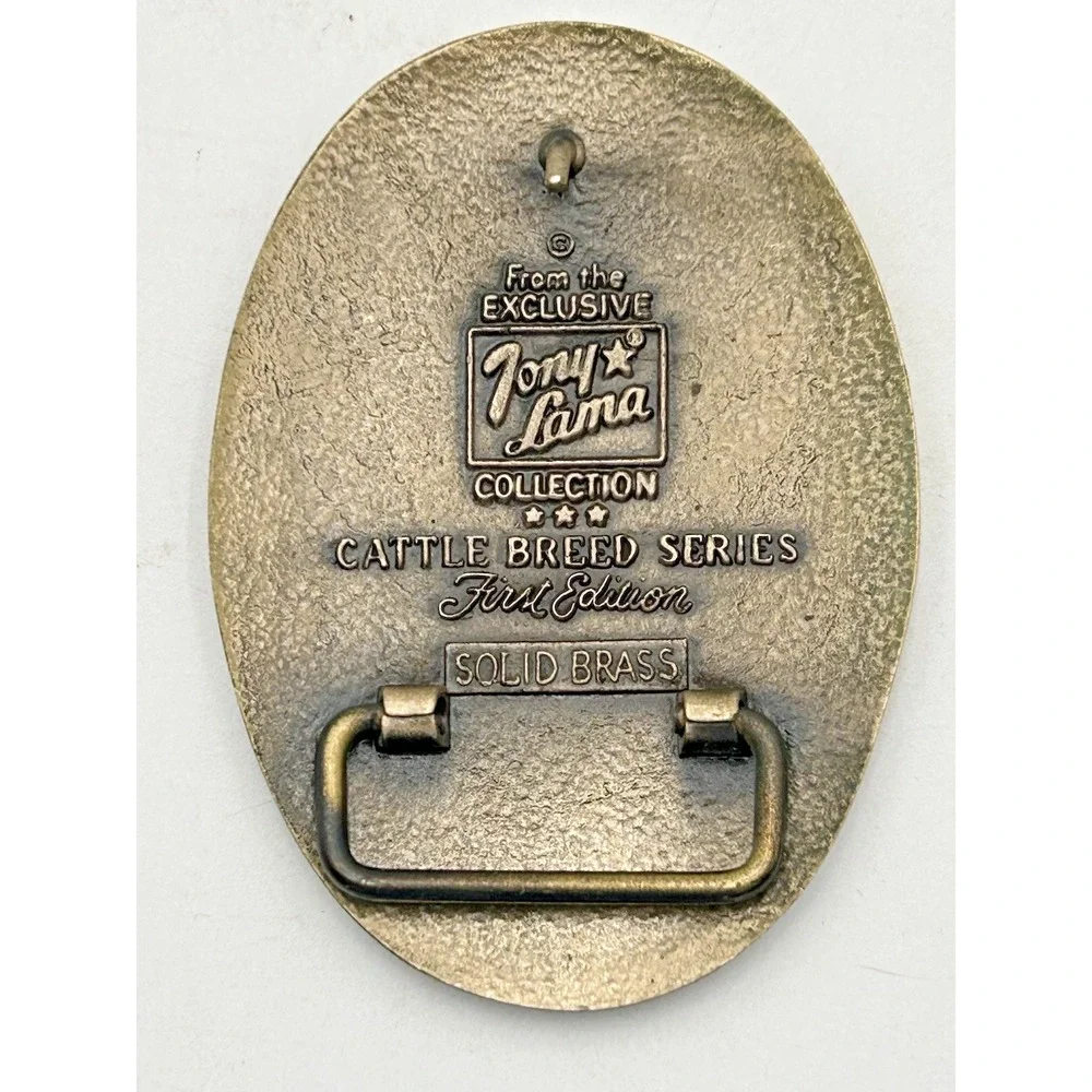 TONY LAMA Limousin Bull Cow Sire Belt Buckle Cattle Breed Series FIRST Edition
